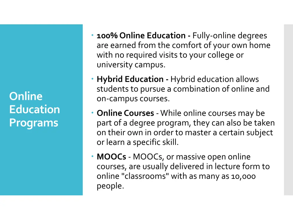 100 online education fully online degrees