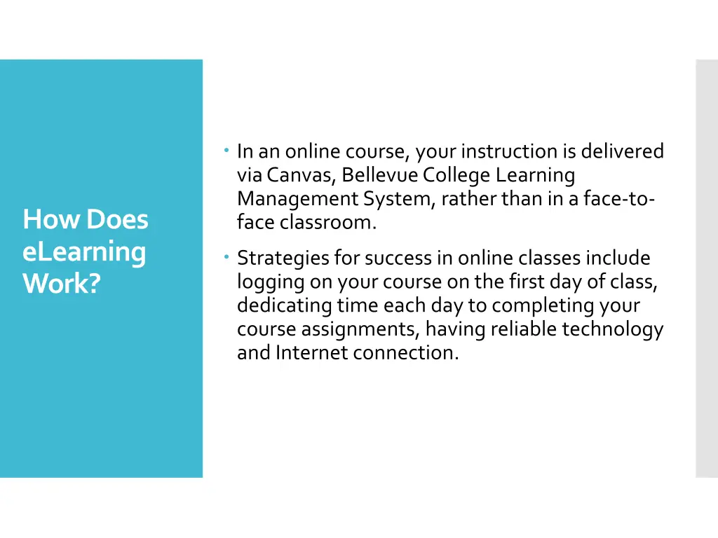 in an online course your instruction is delivered