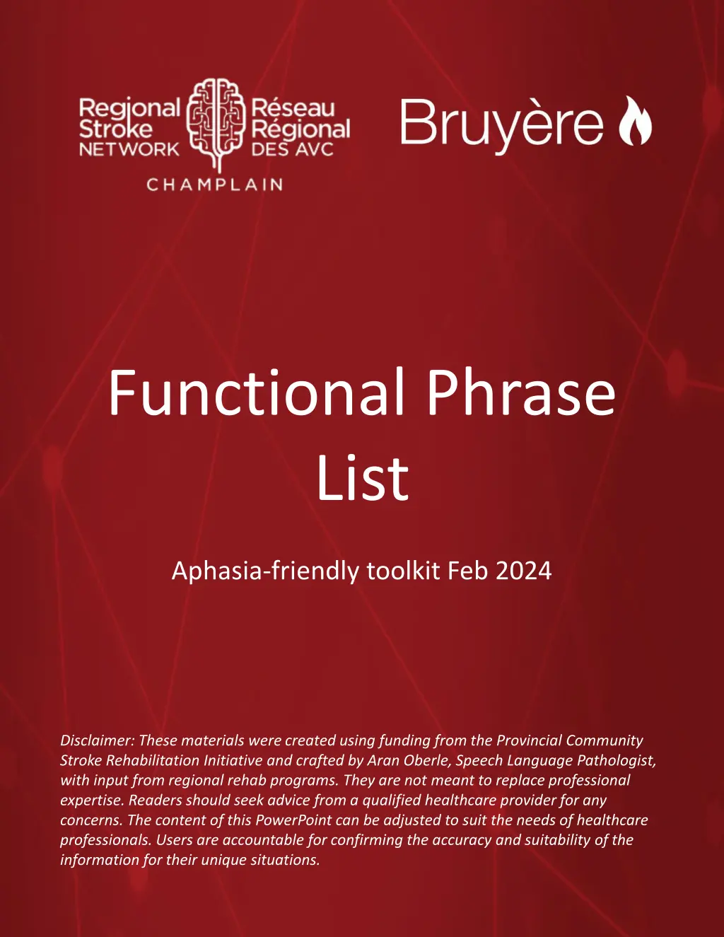 functional phrase list