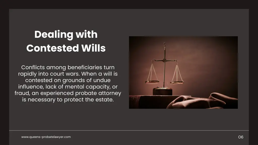 dealing with contested wills