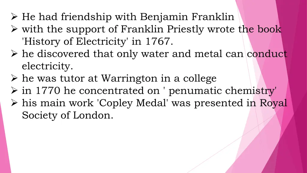 he had friendship with benjamin franklin with