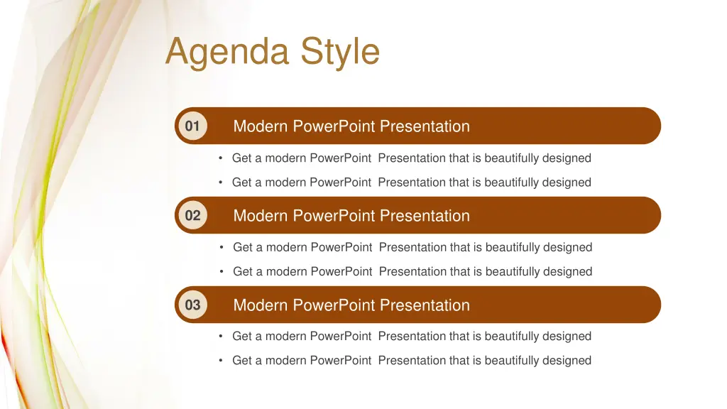 agenda style