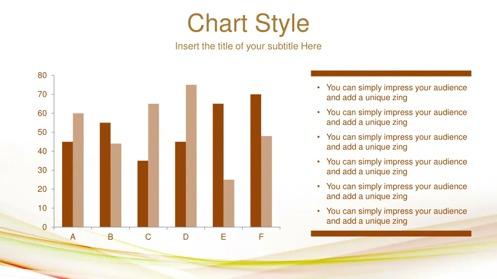 chart style insert the title of your subtitle here