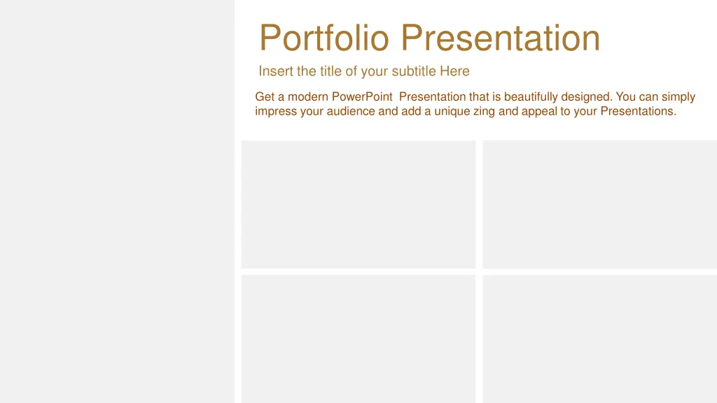 portfolio presentation insert the title of your