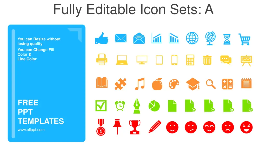 fully editable icon sets a