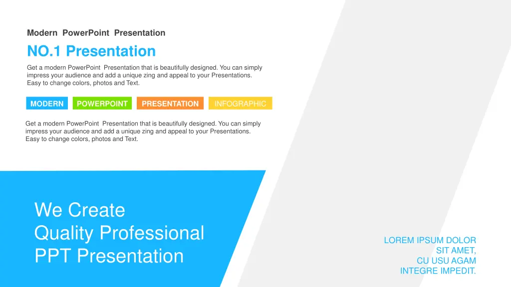 modern powerpoint presentation