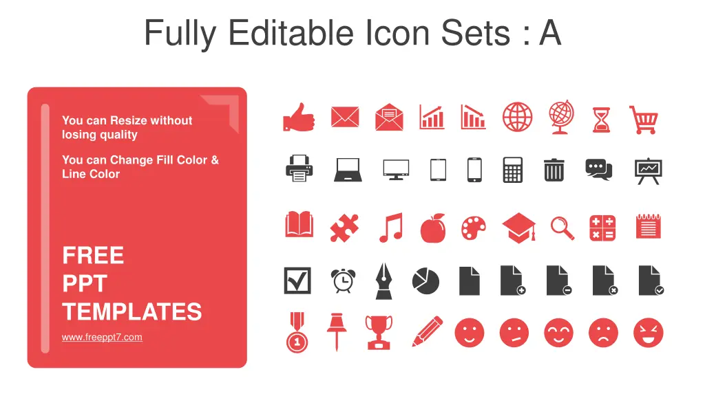 fully editable icon sets a