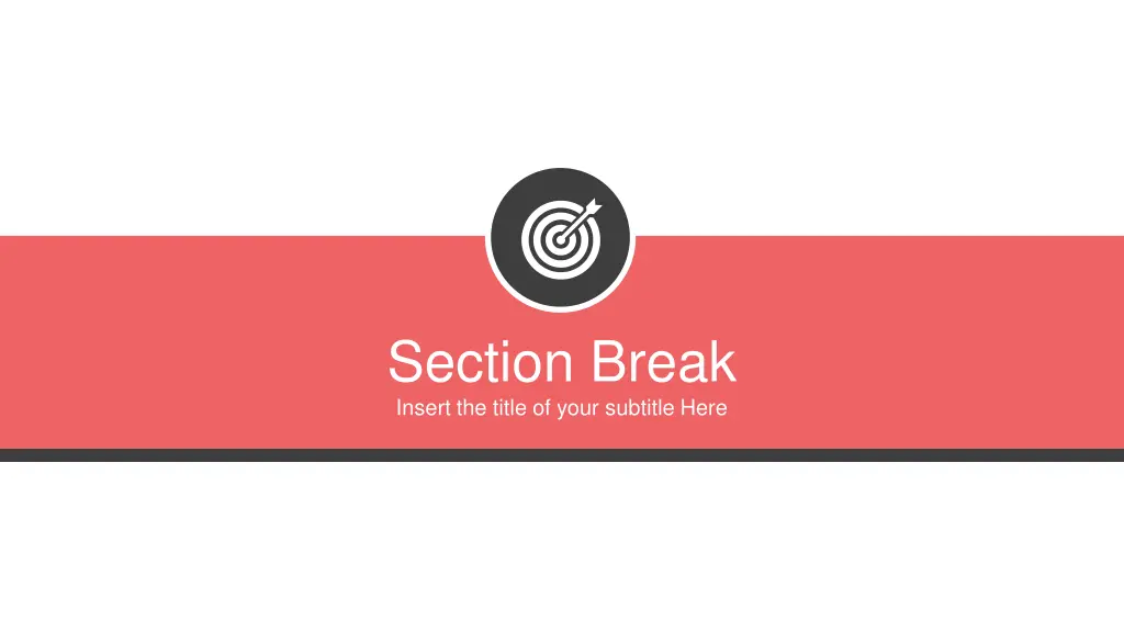 section break insert the title of your subtitle