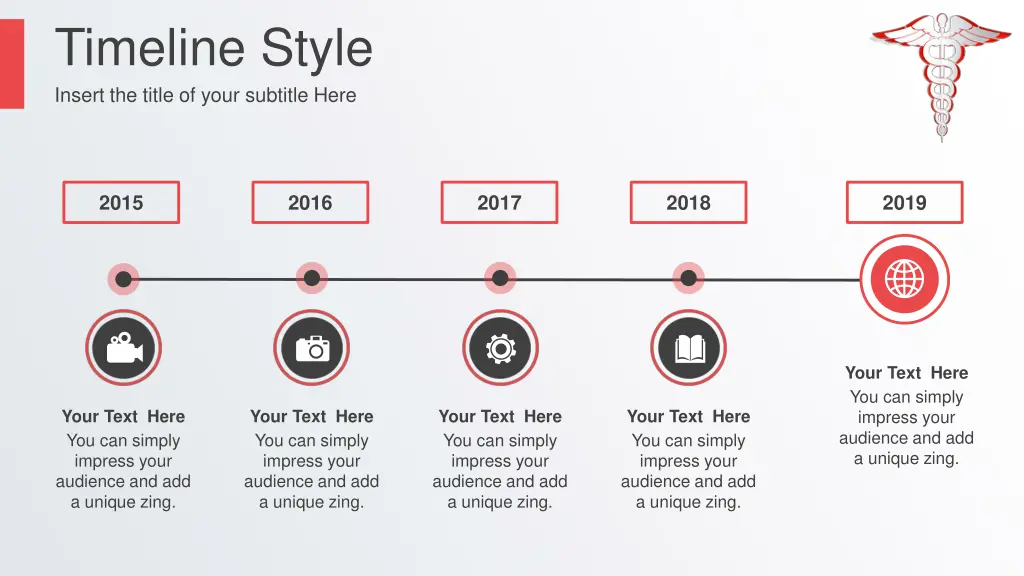 timeline style insert the title of your subtitle