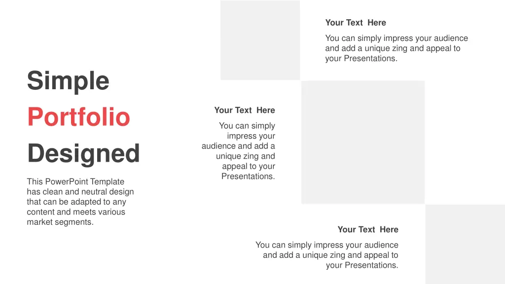 your text here 1