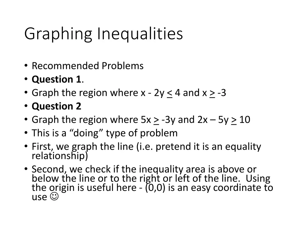 graphing inequalities