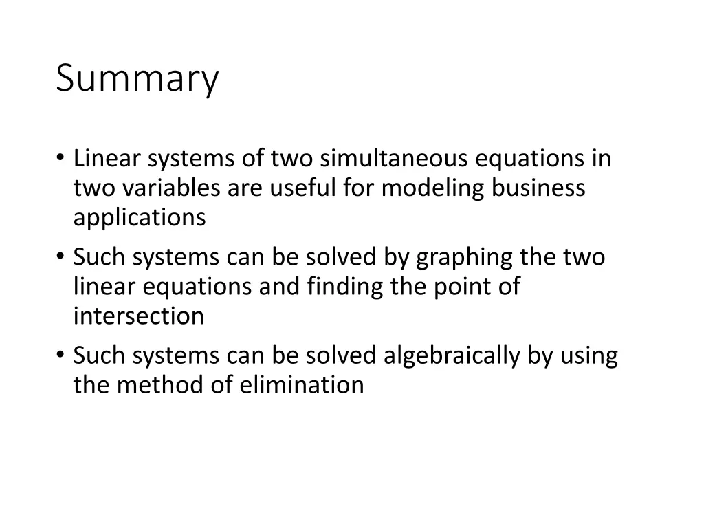 summary