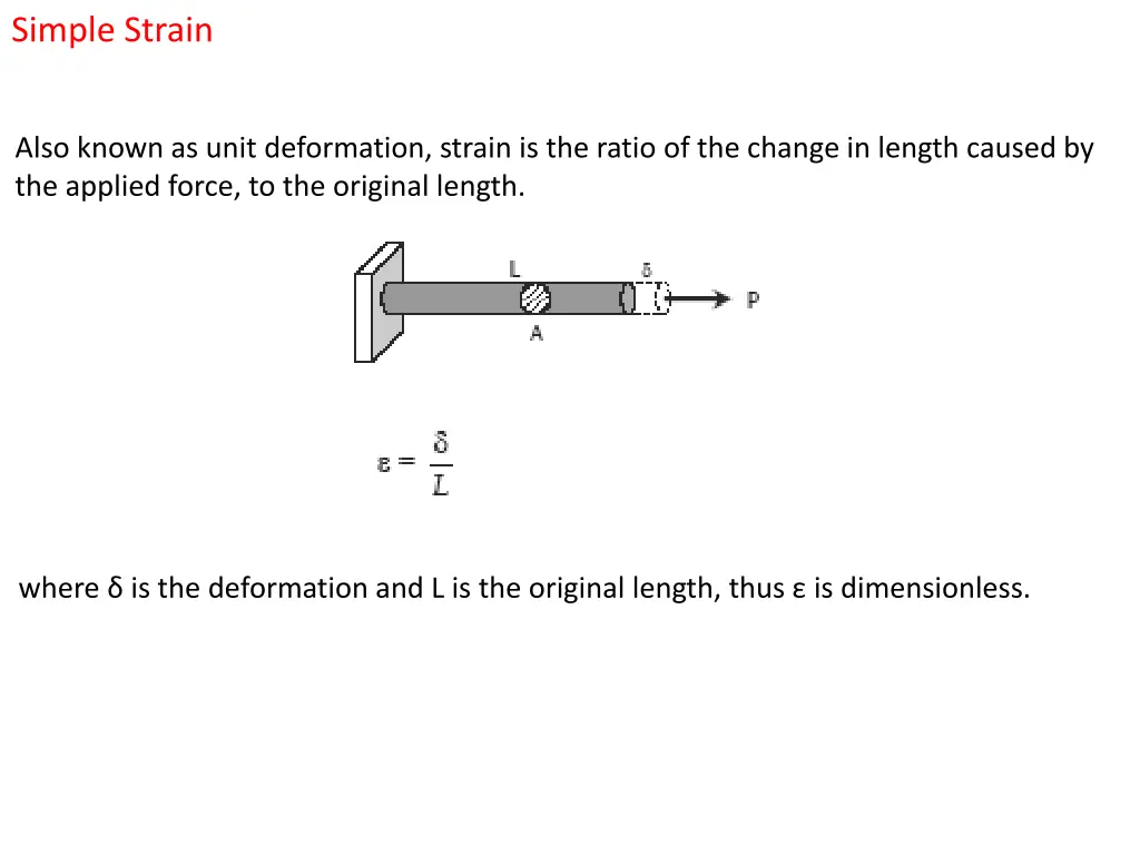 simple strain