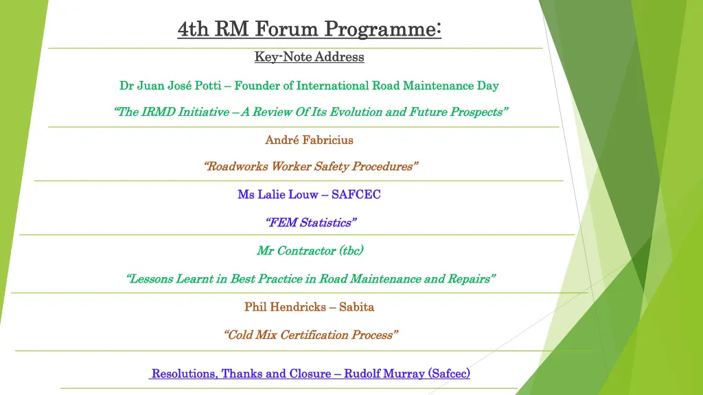 4th 4th rm forum rm forum programme