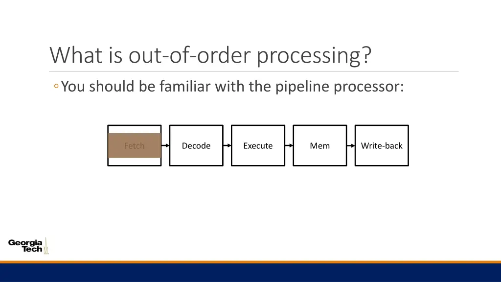 what is out of order processing 1