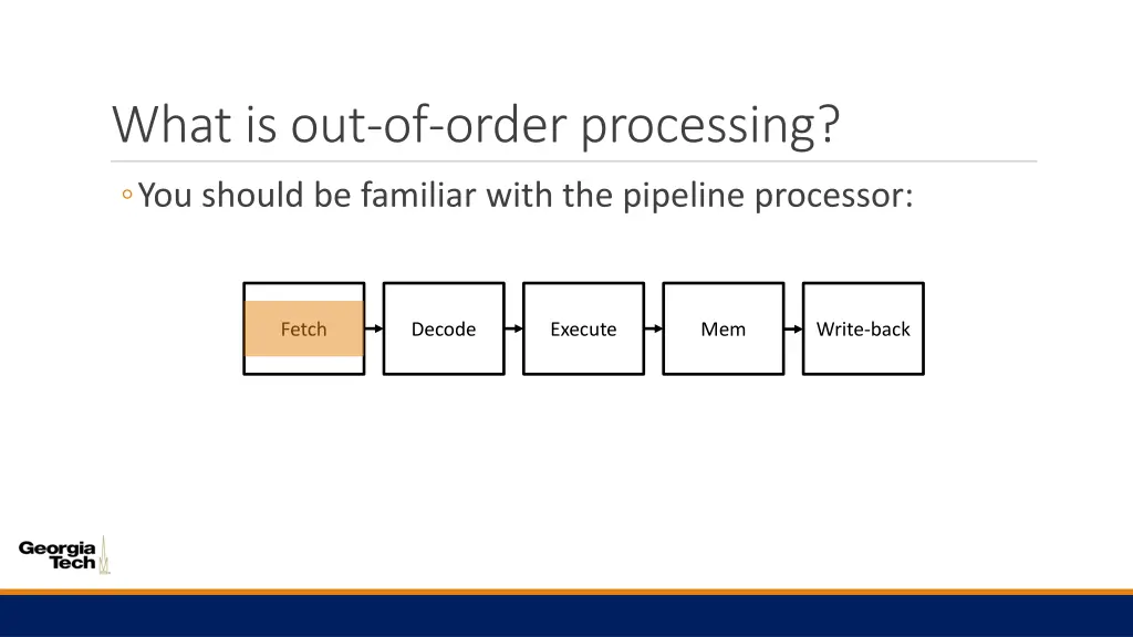 what is out of order processing
