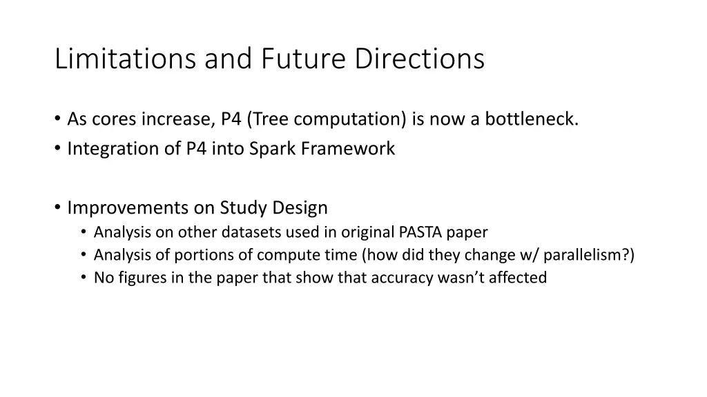 limitations and future directions