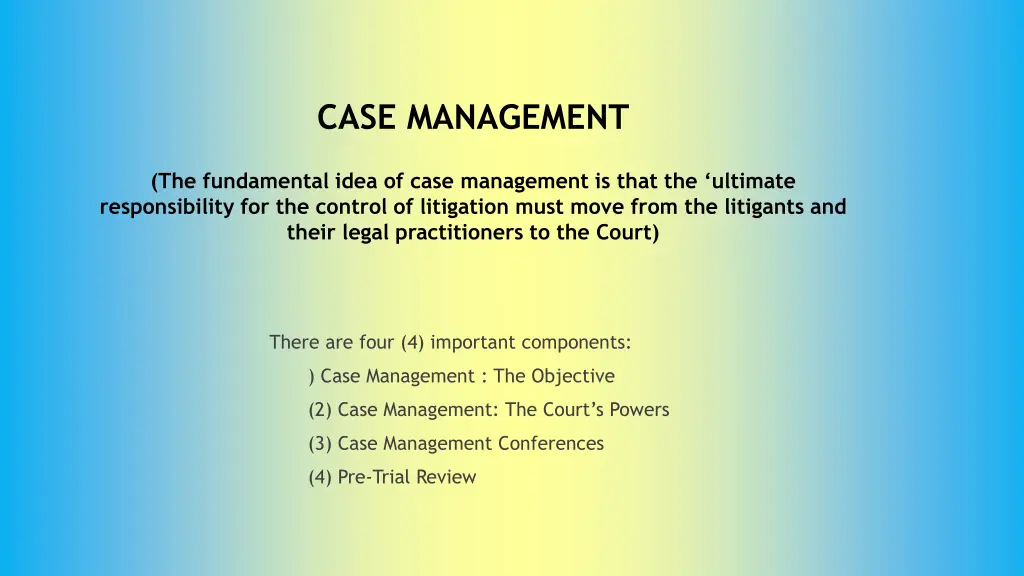 case management