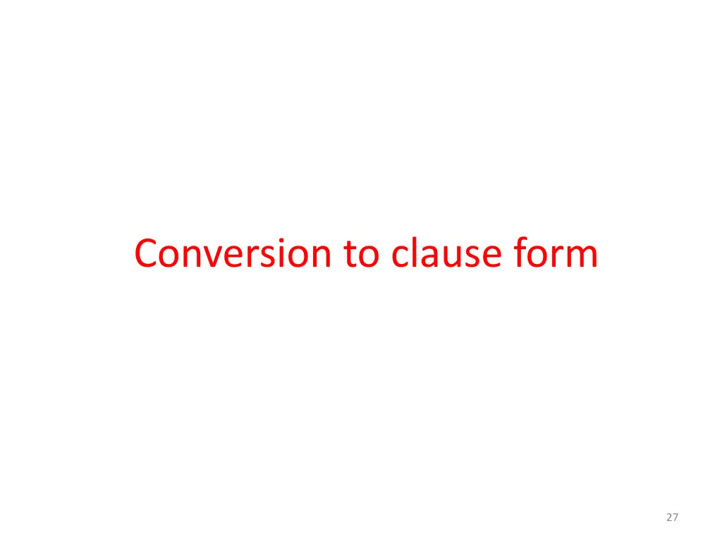 conversion to clause form