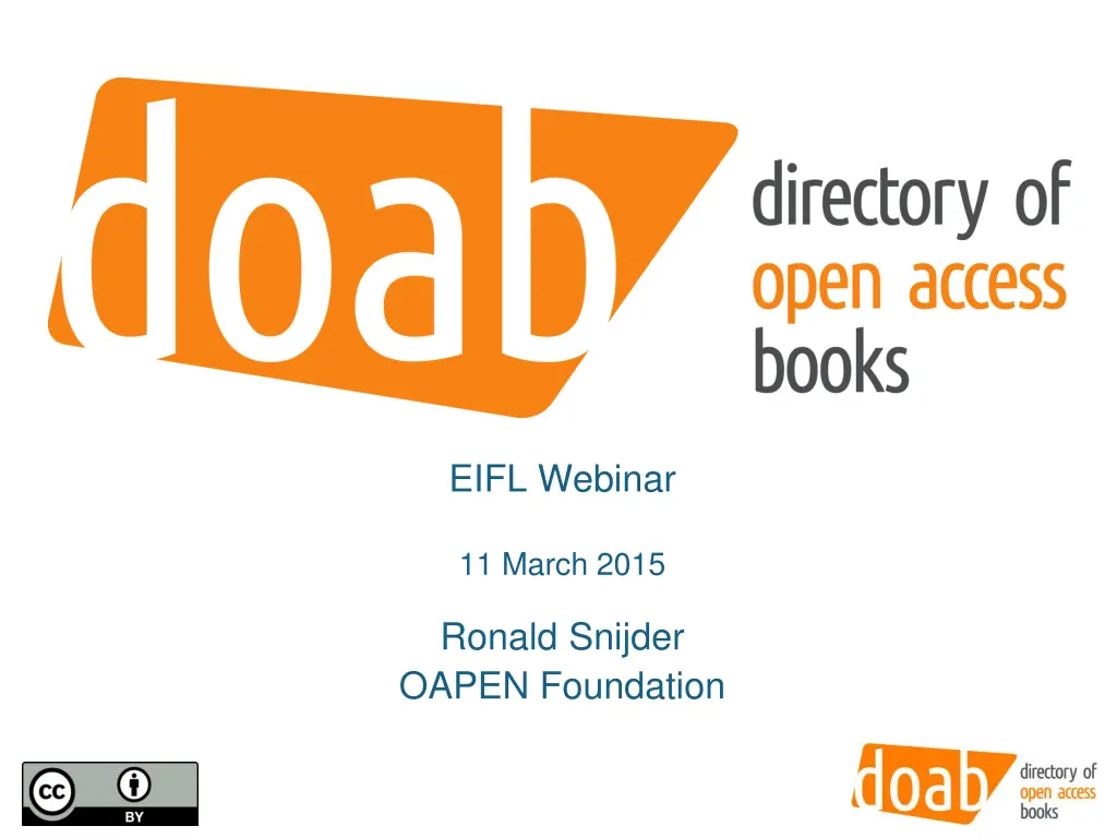 directory of open access books