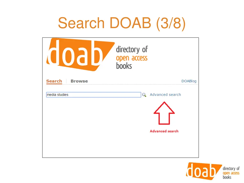 search doab 3 8