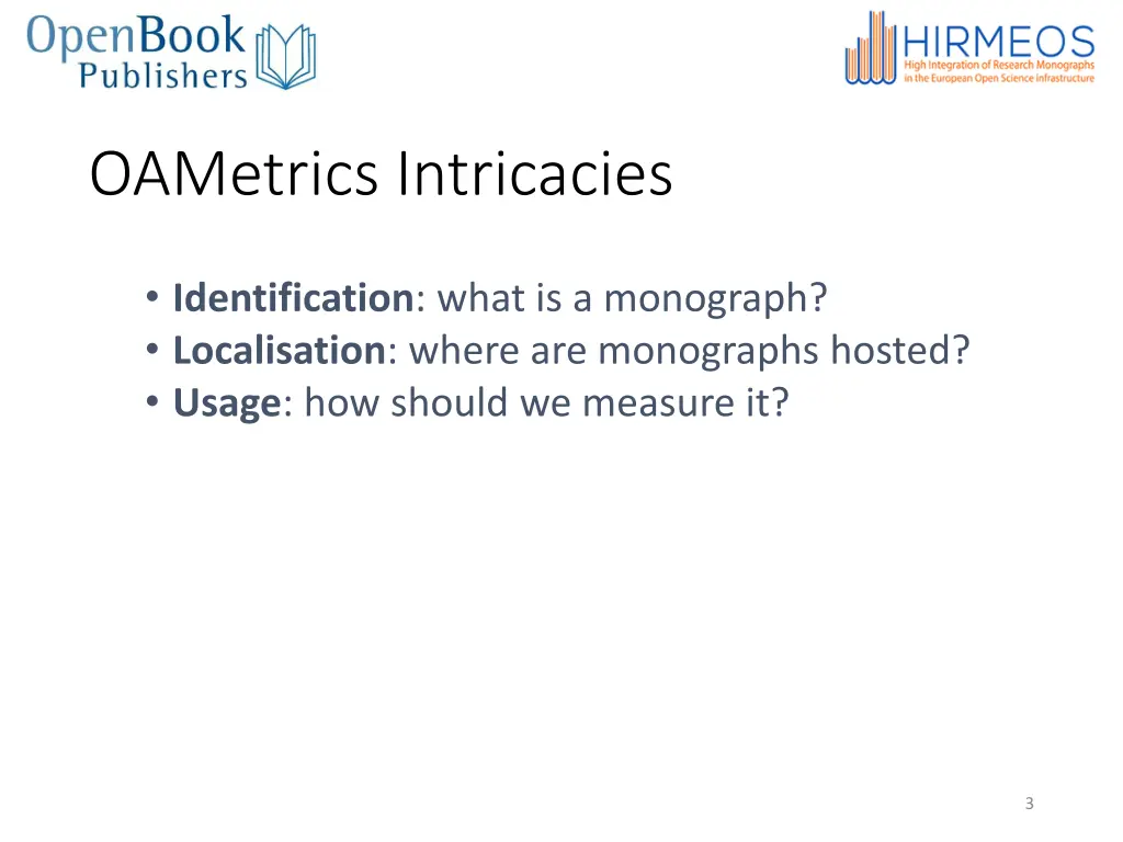 oametrics intricacies