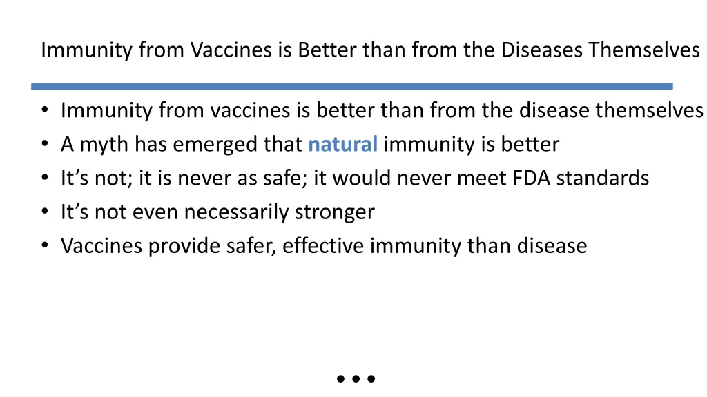 immunity from vaccines is better than from