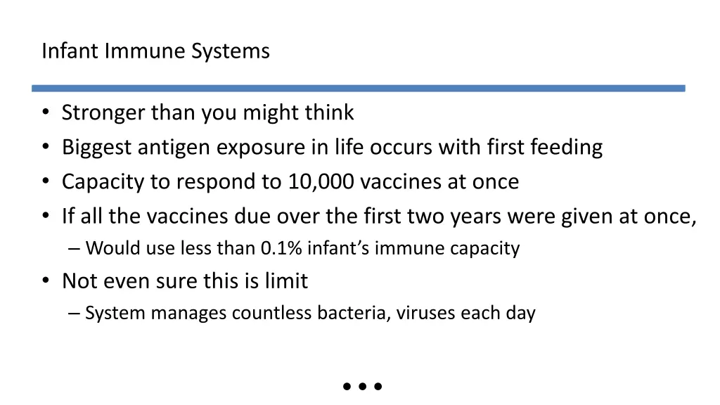 infant immune systems
