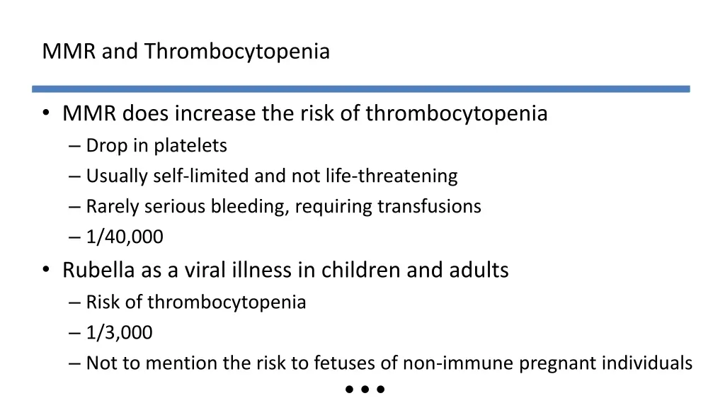 mmr and thrombocytopenia