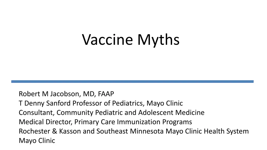 vaccine myths