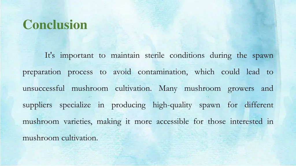 conclusion