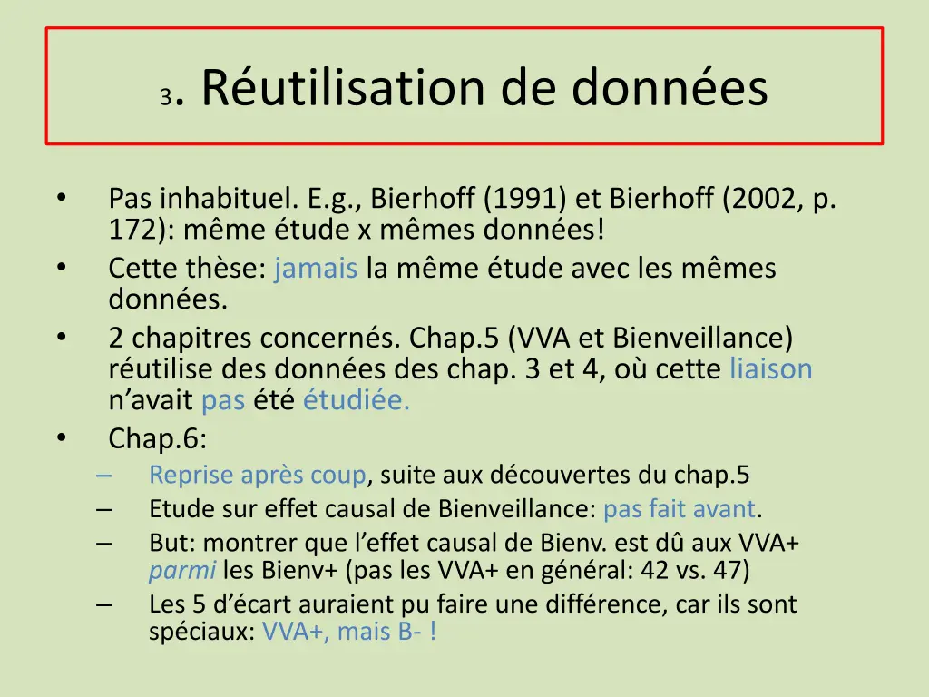 3 r utilisation de donn es