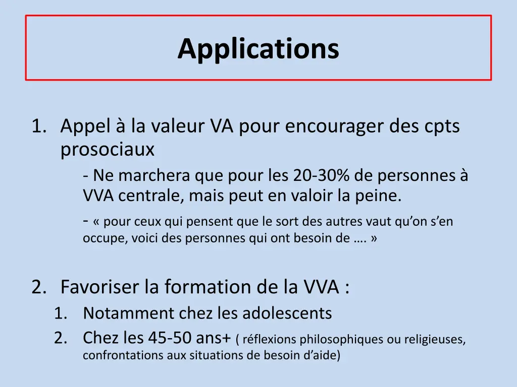 applications