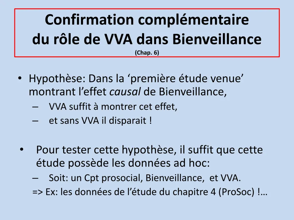 confirmation compl mentaire du r le de vva dans
