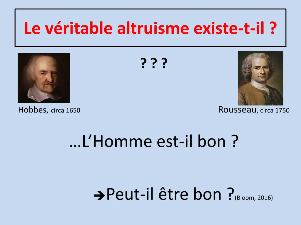 le v ritable altruisme existe t il