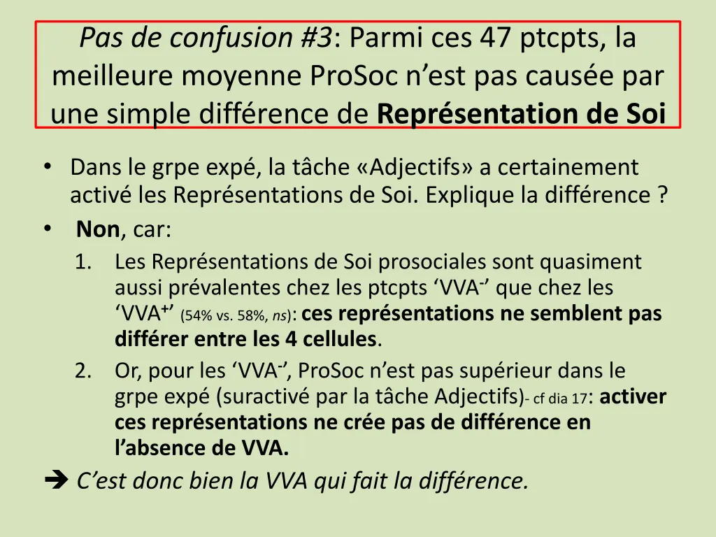 pas de confusion 3 parmi ces 47 ptcpts