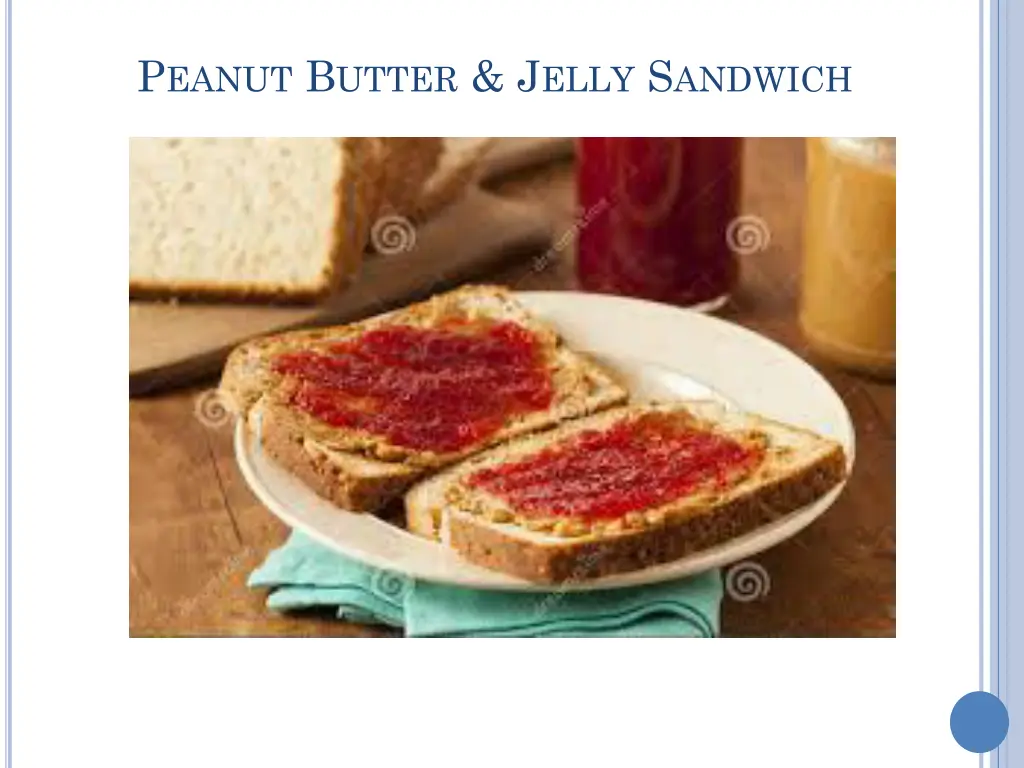 p eanut b utter j elly s andwich