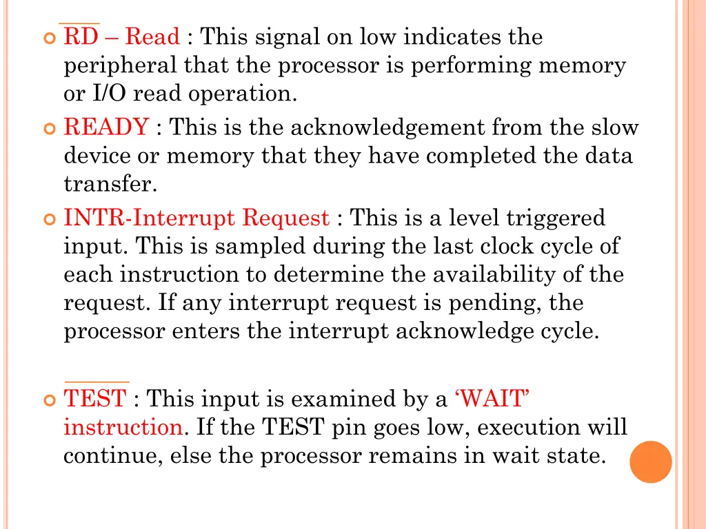 rd read this signal on low indicates