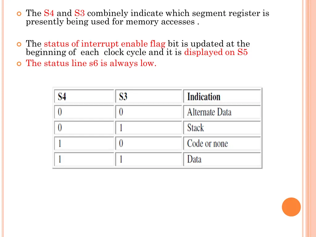 the s4 and s3 combinely indicate which segment