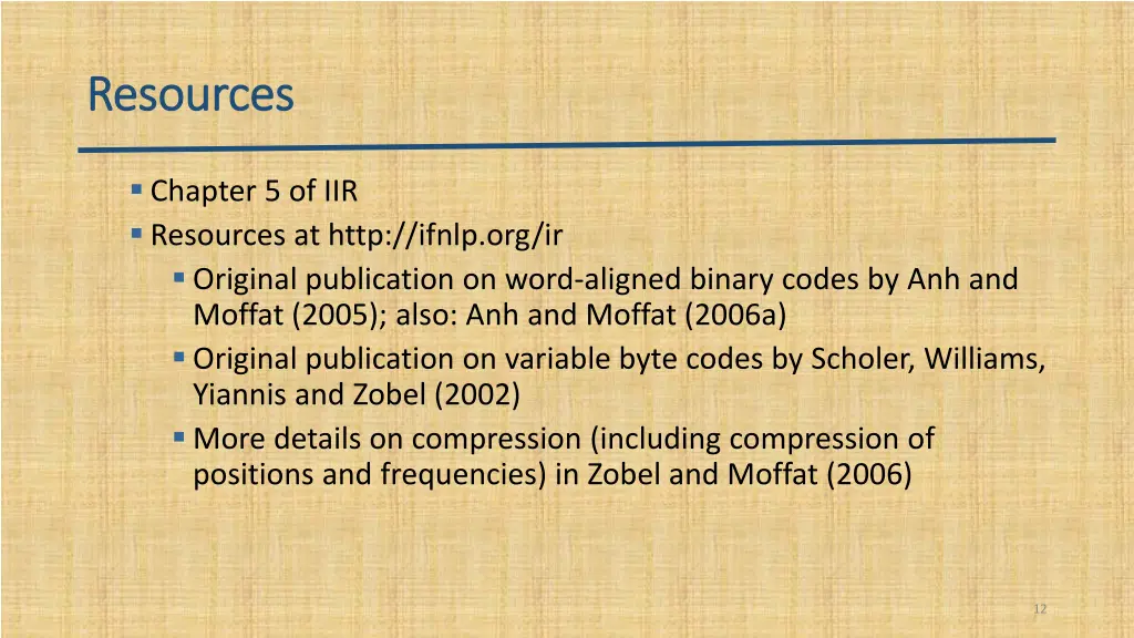 resources resources