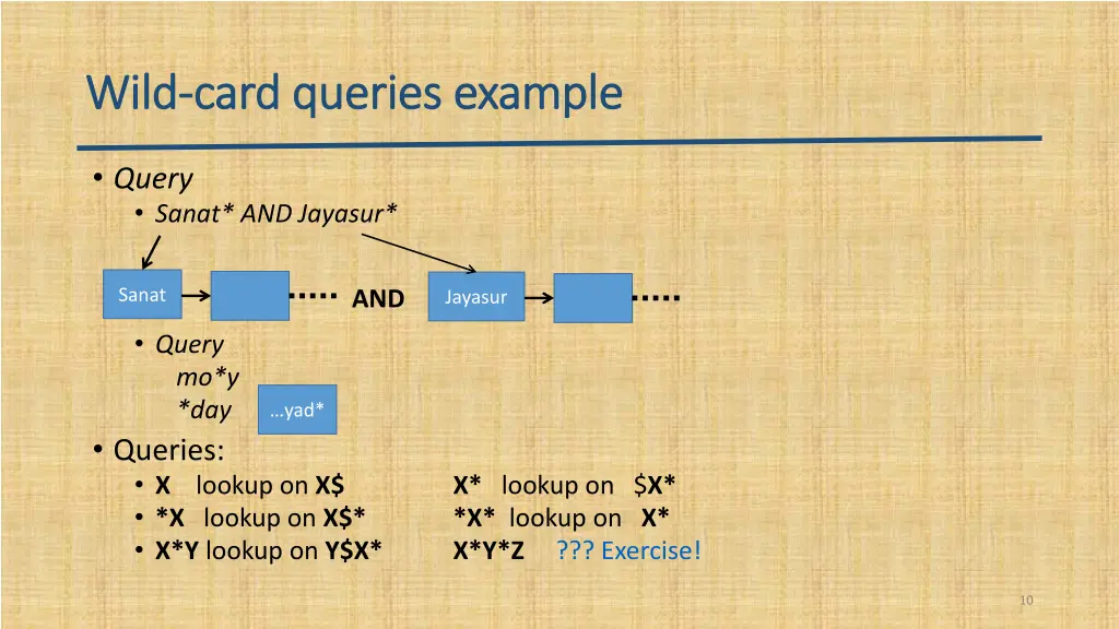 wild wild card queries card queries example