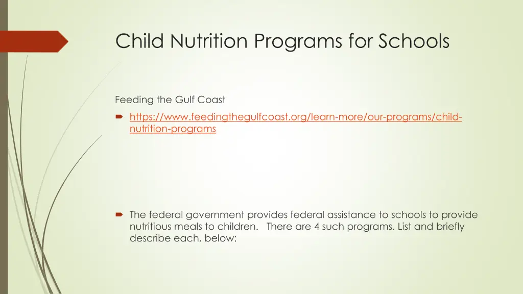 child nutrition programs for schools