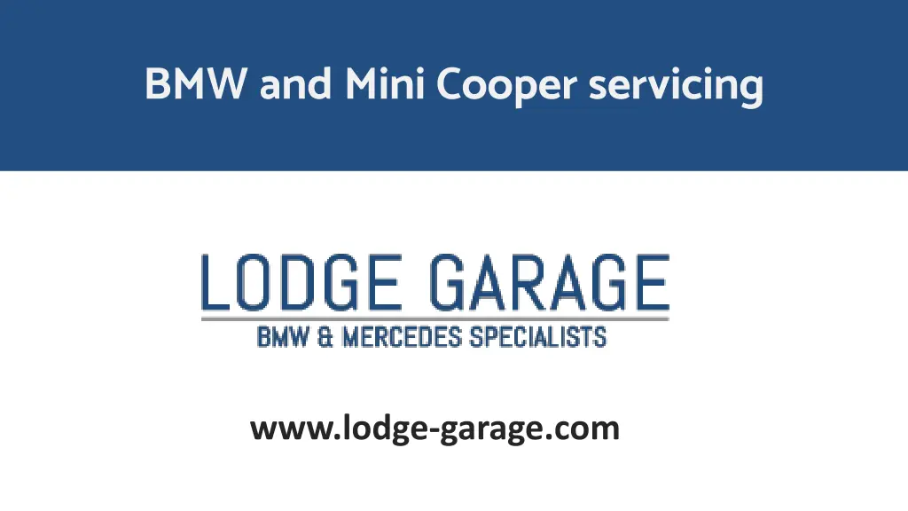 bmw and mini cooper servicing