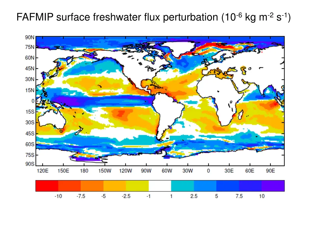 fafmip surface freshwater flux perturbation