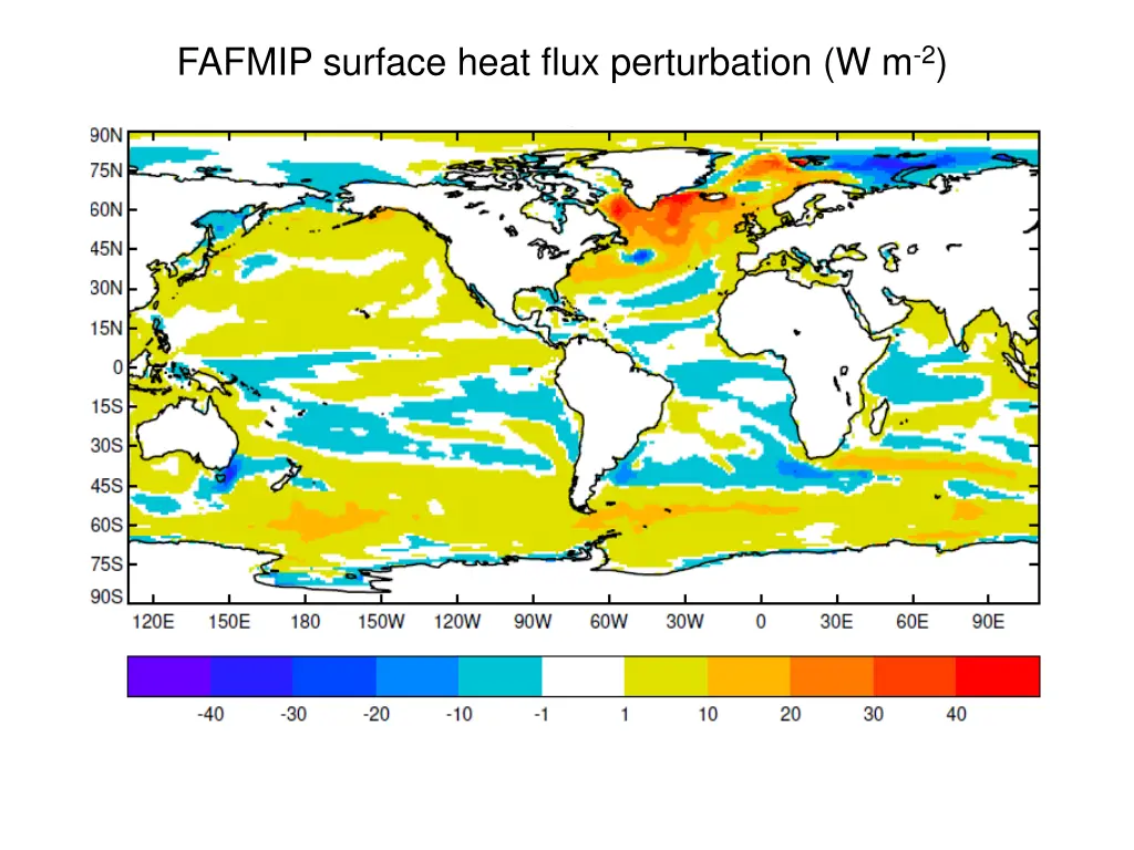 fafmip surface heat flux perturbation w m 2