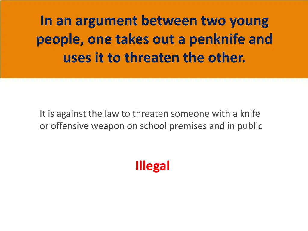 in an argument between two young people one takes