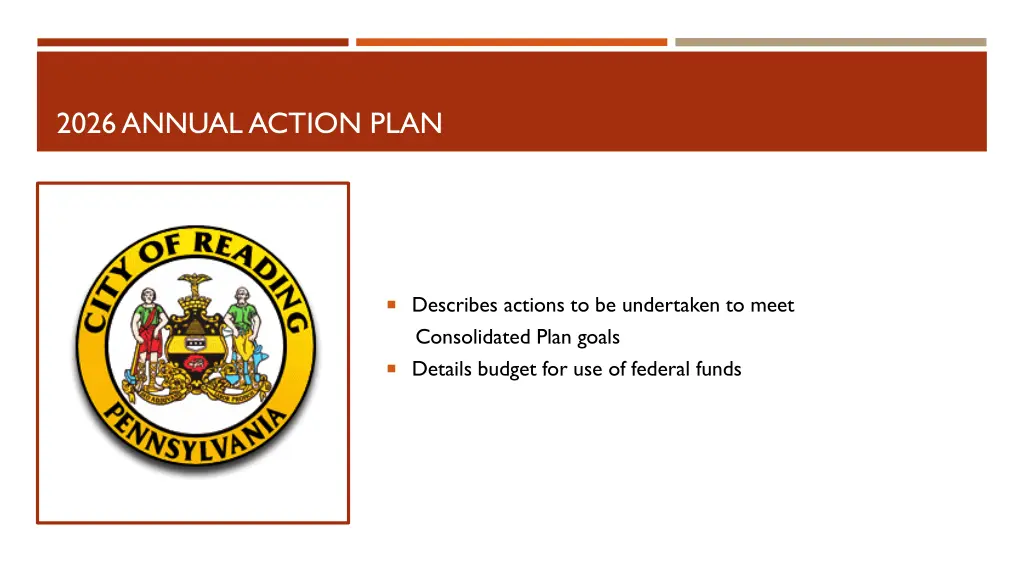 2026 annual action plan