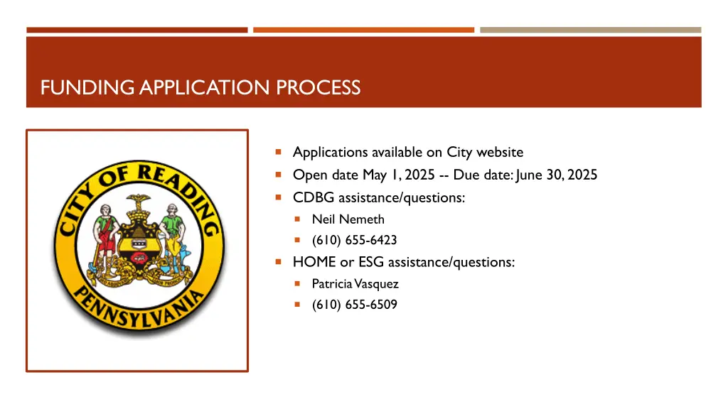 funding application process