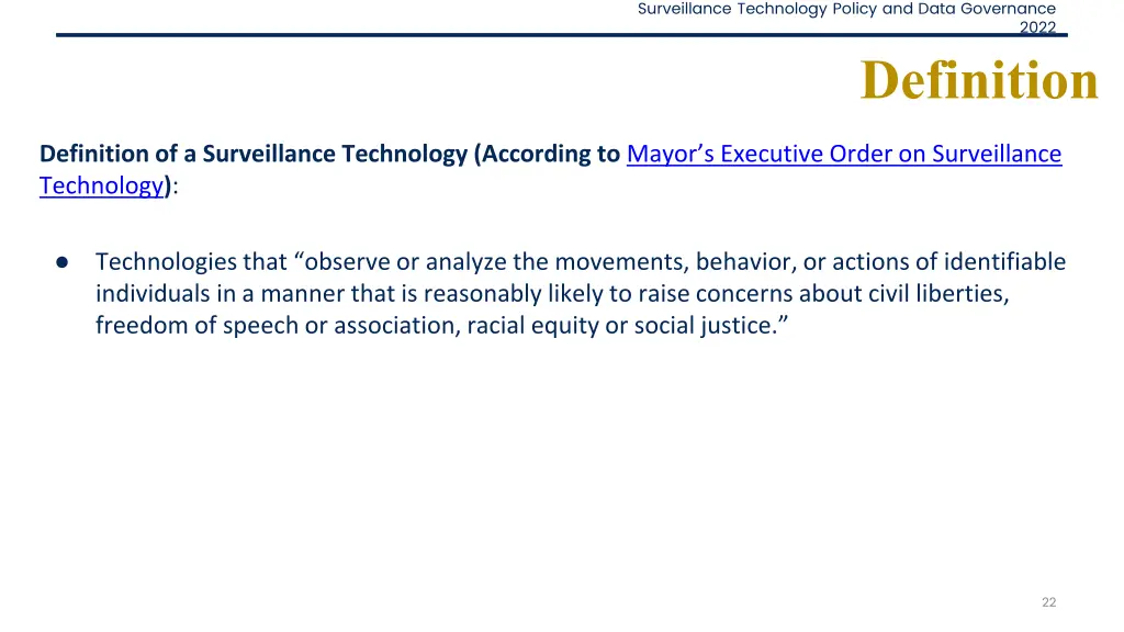 surveillance technology policy and data governance 18