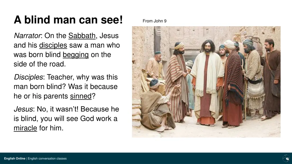 a blind man can see